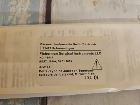 372165 Fisherman New Potts Reynolds Tenotomy Scissors Delicate Curved Stainless Steel Germany #2 372165 Fisherman New Potts Reynolds Tenotomy Scissors Delicate Curved Stainless Steel Germany #2