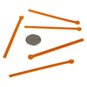 Fitpowders 712760375532 Micro Spoon 5 Pack - Double-sided 5mg To 10mg And 25mg Scoops Orange