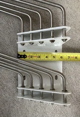 Rar-sa5-l Five Arm Apron Rack Medical 5 Swing Rack/hanger Folds To Left For X-ray Aprons #3