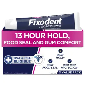 Fixodent 030772096468 Professional Ultimate Denture Adhesive Cream For Full And Partial De