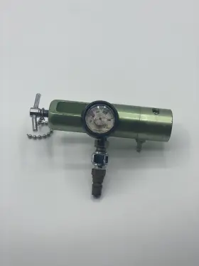 199275 Flotec Oxygen Regulator Green Vintage