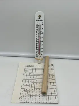 02962 Frey Scientific Economy Sling Psychrometer Kit - 2 Thermometers With Instructions