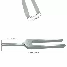 512c Fshanee 751300442174 Hz Medical-grade Tuning Fork With Silicone Hammer And Storage Bag Alumi #2