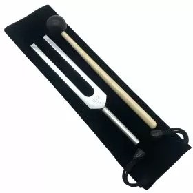 512c Fshanee 751300442174 Hz Medical-grade Tuning Fork With Silicone Hammer And Storage Bag Alumi