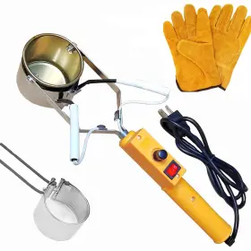Funornam 768488484728 Portable Lead Melting Pot For Fishing Weight Molds Crucibles Met