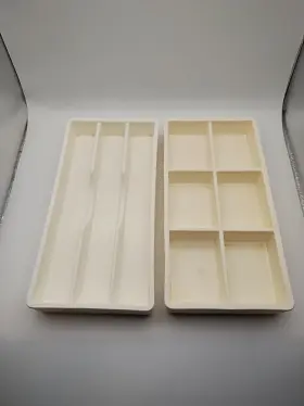 221-1404 Garfield 2 X Dental Cabinet Instrument Tray Polypropylene Autoclavable Plastic #18 And #20