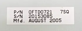 0ftd0721 Ge Ga500 17 Inch Monitor Pn 7sq Pulled From Logiq 9 Ultrasound System #3