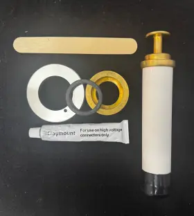 2407019 Ge 11017 New Dummy Anode Short Circuit Hv Plug Set Cathlab Claymount