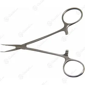 21-0011 Gerhard X W.lorenz 2111 Halsted Mosquito Forceps Curved Tip Serrated Jaws 5in Length