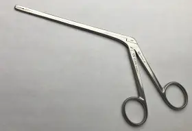 53-1190 German Stainless Schlesinger Str Serrated 3mm 6 Inch Shank Pituitary Disc Rongeurs Free Ship