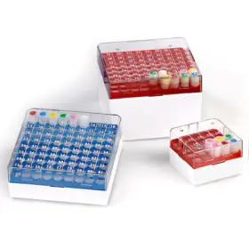 3039y Globe Scientific Cryogenic Vial Storage Box Yellow Pk8