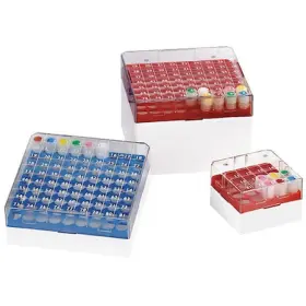 3042r Globe Scientific Cryogenic Vial Storage Box Red Pk4
