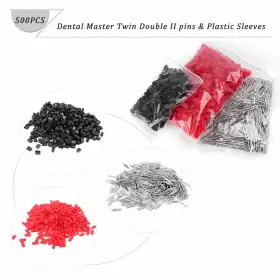 3gs040 Gzyf 500pc/sets 3 Packs Dental Master Twin Double Ii Pins And Plastic Sleeves Wholesale #2