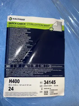 34151 Halyard H400 48 X Quick Check Sterilization Wrap 2 Pk Of 24