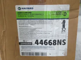 44668ns Halyard Lot Of 32 Aero Chrome Breathable Performance Surgical Gown T2521 #3