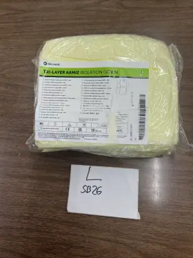 Aam12 Halyard 69979 Tri-layer Isolation G O W N Yellow L - Bag Of 10