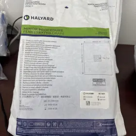 89206 Halyard Lot Of 5 #89206 Minor Procedure Surgical Drape 48 Inch X 60 Sterile 2028