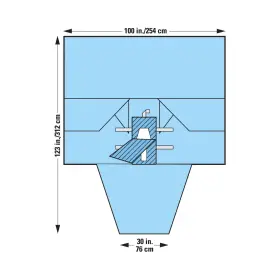 89224 Halyard Laparoscopy/pelviscopy Drape With Attached Leggings 100 Inch X123