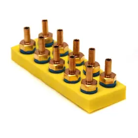 739lm-b Ham Let 10 New Ham-let 739lm B Brass Let-lok 1/4 Inch Tube Adapters/fittings 10mm X Npt