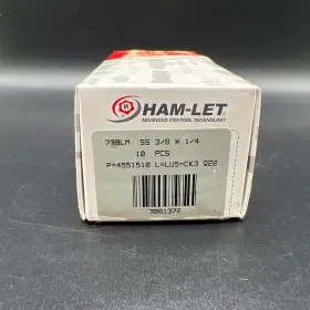 739lm-ss Ham-let 739lm Ss Let-lok 3/8 Inch Tube Fittings 1/4 Stainless 3001372 New 10pcs