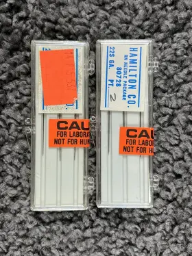 80428 Hamilton Co/waters Rn Needle Package For Waters Injector 6 Needles