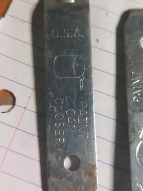 Hbcc00001 Hbarsci Vintage Steel Paint Can Closer Tool Made In The Usa Stamped Hole Lot Of 2 #2