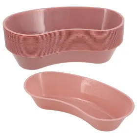 1125809 Henry Schein Emesis Basin Kidney Plastic Mauve 16oz - Reusable Kidney-shaped Mauv