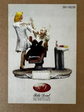 391-0039 House Brand Female Blonde Dentist Hygienist Large 3d Office Decorative Figurine Statue