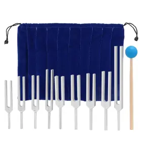 Hurriseiou0s6crf2 Hurrise Tuning Fork Set 9pcs 174/285/396/417/528/639/741/852/963hz Chakra Healing Mu