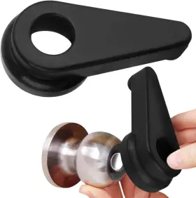 Impresa 850008283895 Door Knob Extension 2-pack - Soft Black Rubber Compatible Only With 2 Inch -2.5 B