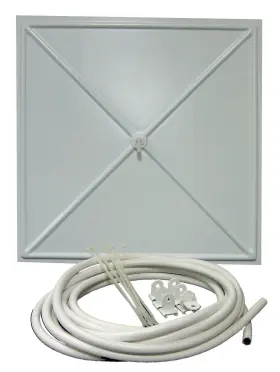 In Brella 863516000106 Inbrella 100 White Polystyrene Plastic Ceiling Tile Leak Diverter 2ft X