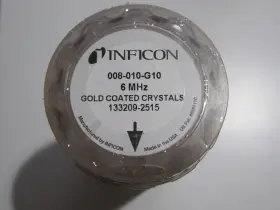 Inficon 008-010-g10 6mhz Gold Coated Crystals New
