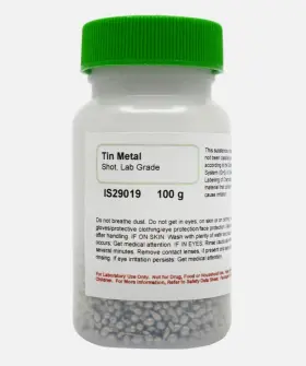Is29019 Innovating Science Tin Metal Shot 100g - Laboratory Grade Excellent For Chemistry Labs The