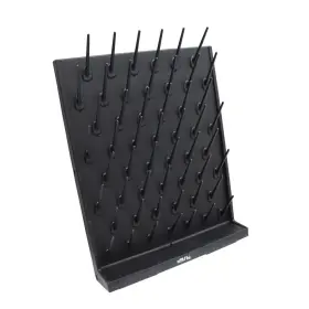 Intbuying 682365829382 Bottle Drying Rack Pegboard Wall Mounted Desk Black 52 Pegs Removab #2