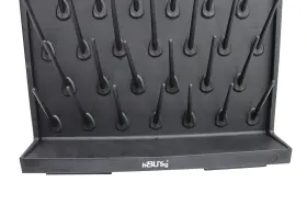 Intbuying 682365829382 Bottle Drying Rack Pegboard Wall Mounted Desk Black 52 Pegs Removab #3