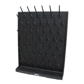 Intbuying 682365829382 Bottle Drying Rack Pegboard Wall Mounted Desk Black 52 Pegs Removab
