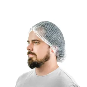 International Enviroguard 813383018421 Bouffants Pleated Hair Net Caps Case Of 1000 21 White