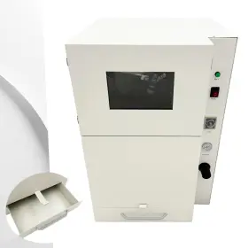 46-057143mai Intsupermai Auto Sandblaster 110v Steel Tray Polishing Machine Lab Equipment Sandblasting