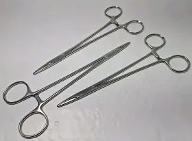 120-131 Jarit Lot Of 3 - Crile-wood Needle Holder 7.25 Inch