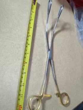 323-052 Jarit Cardio-grip Atraumatic Thoracoscopic Ring Forceps Single Pivot #3