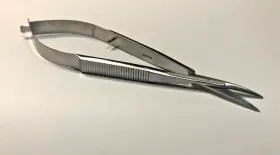 360-161 Jarit Ophthalmic 16mm Curved Sharp Tips Micro Stitch Scissors 4.5 Inch