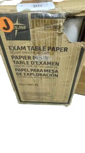 18225 Joline New Exam Table Paper Deluxe Smooth 18 Inch X 225ft 10 Rolls In Case