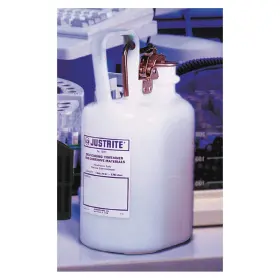 3aw30 Justrite 12161 Disposal Can 1 Gal. White Polyethylene