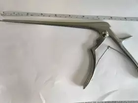 55-925 K Medic Germany Kerrisonlaminectomy Rongeurs #km 1mm 8 Inch Long 40deg Upbite Used