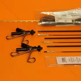 38151 Karl Storz Lot Of Robi Laparoscopic Bipolar Forceps And Inserts #2 38151 Karl Storz Lot Of Robi Laparoscopic Bipolar Forceps And Inserts #2