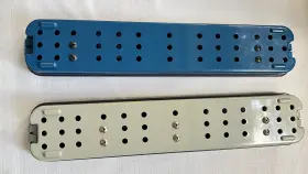 39301b Karl Storz Laparoscope Plastic Sterilization Tray 17.5 X 3.25x 2 Inch Set Of #3