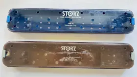 39301b Karl Storz Laparoscope Plastic Sterilization Tray 17.5 X 3.25x 2 Inch Set Of