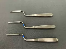 477703 Karl Storz Ballenger Bayonet Shaped Swivel Knife - Lot Of 3 Tools
