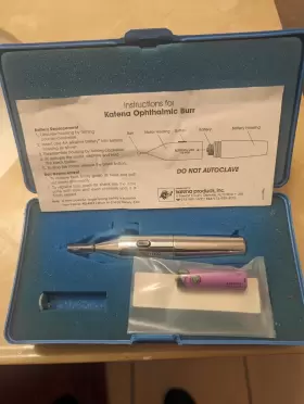 K2-4920 Katena Ophthalmic Burr Handle With Spare Battery And Case #2