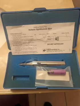 K2-4920 Katena Ophthalmic Burr Handle With Spare Battery And Case #3
